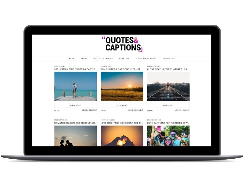 Best Quotes and Captions Case Study