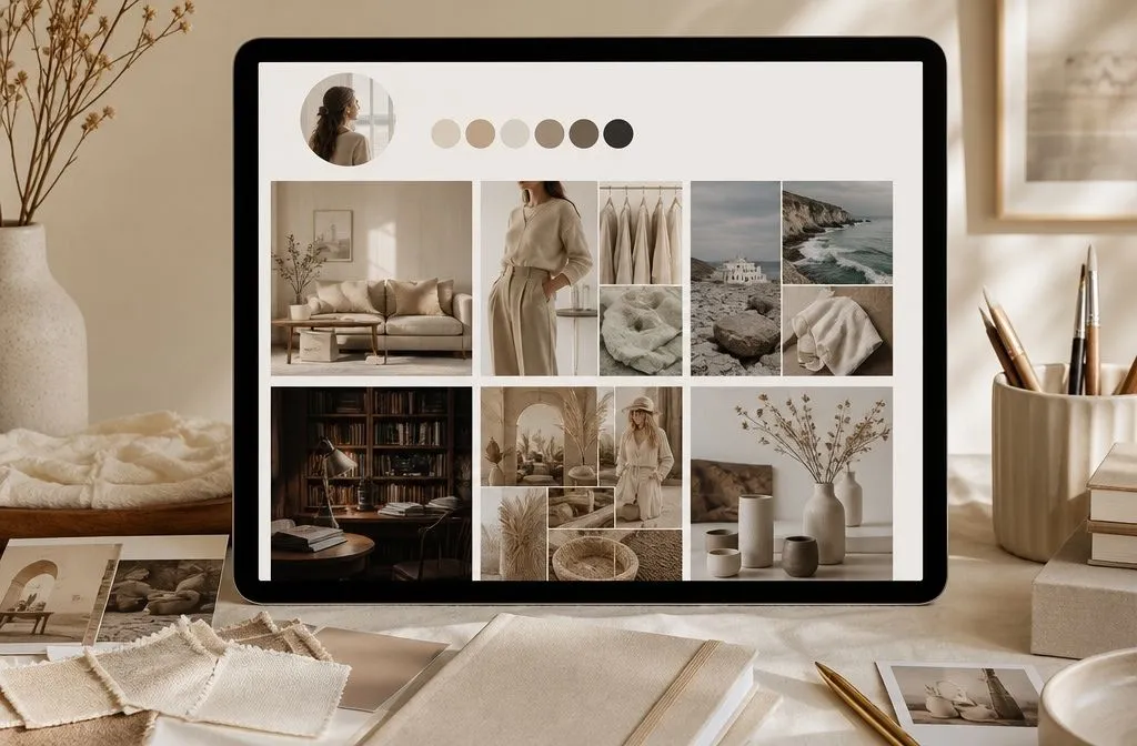 Aesthetic Pinterest boards curated with cohesive colors, themes, and visual styles