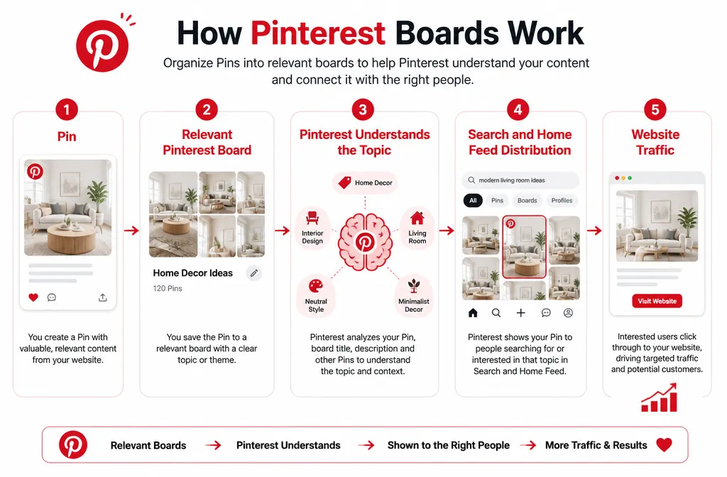 How Pinterest boards help Pinterest understand Pins and show them in relevant searches