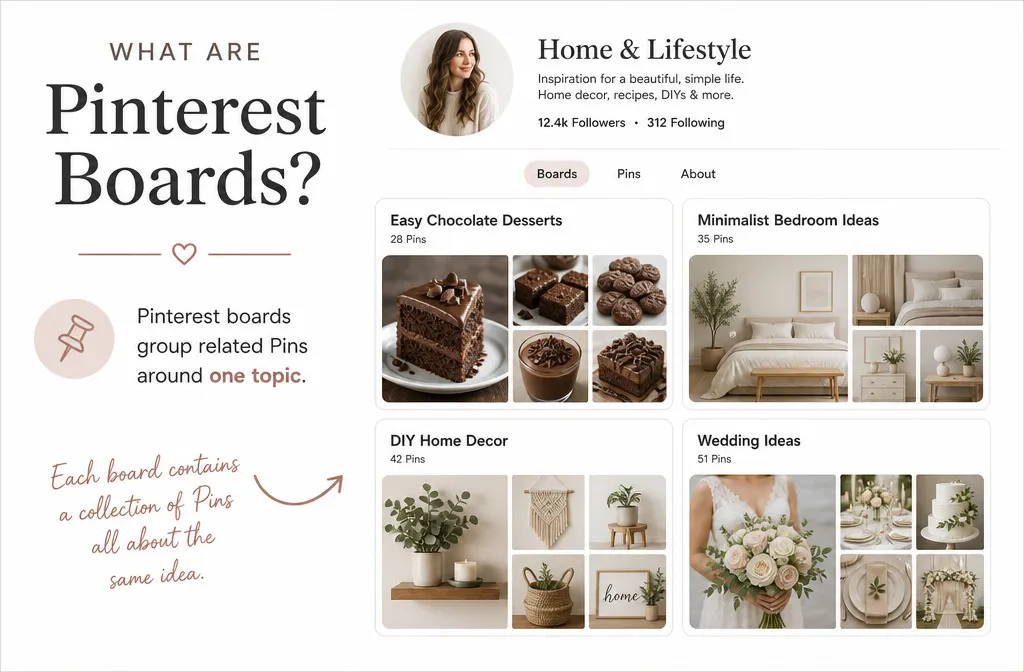 What are Pinterest boards and how they organize Pins by topic