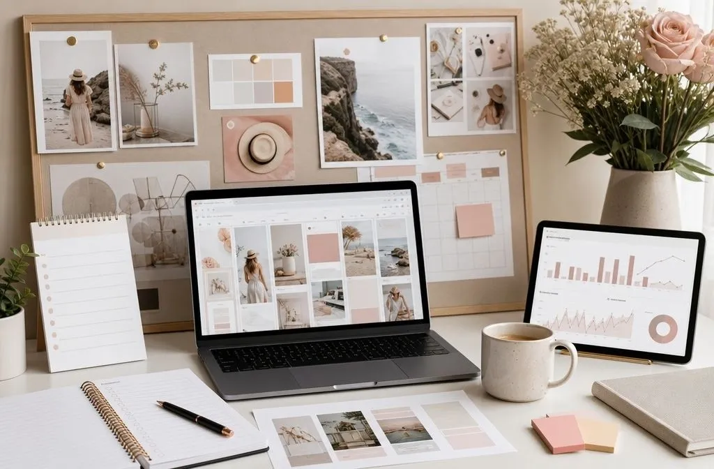 Pinterest marketing for beginners with keyword research, pin creation, and website traffic planning